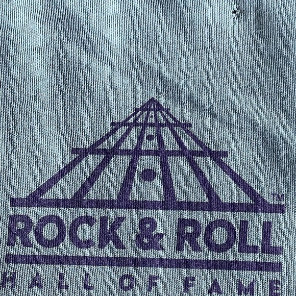 Rock & Roll Hall of Fame Ombré Grey Screen Print Short Sleeve T-shirt Size Small - Picture 4 of 7
